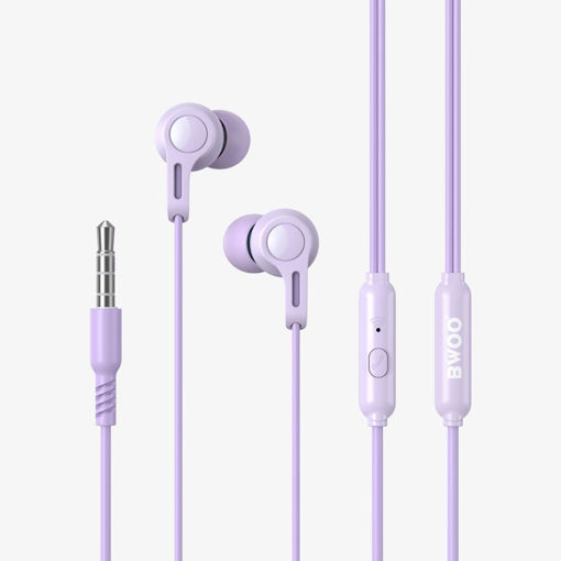 Picture of BWOO HEADPHONES 3.5MM, PURPLE